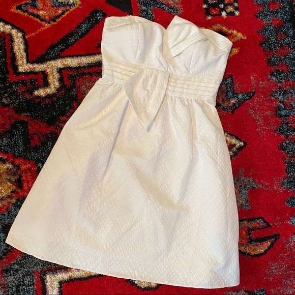 Max & Cleo Dresses & Skirts - NWT Max & Cleo white strapless bow dress